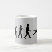 Mug Évolution de sport de natation de bain (Centre)