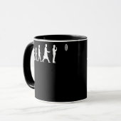 Mug Évolution des fléchettistes Lancer de fléchettes S (Devant gauche)