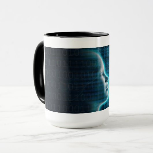 Mug Évolution d'intelligence artificielle avec (Devant gauche)