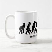 Mug Évolution drôle rendue possible par (Gauche)