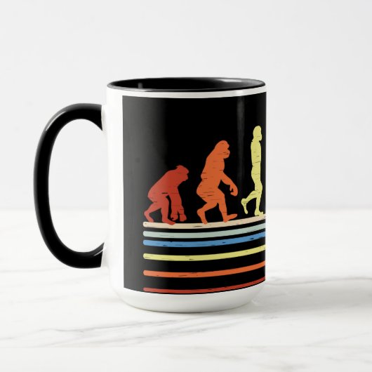 Mug Évolution du bouton de hockey (Gauche)