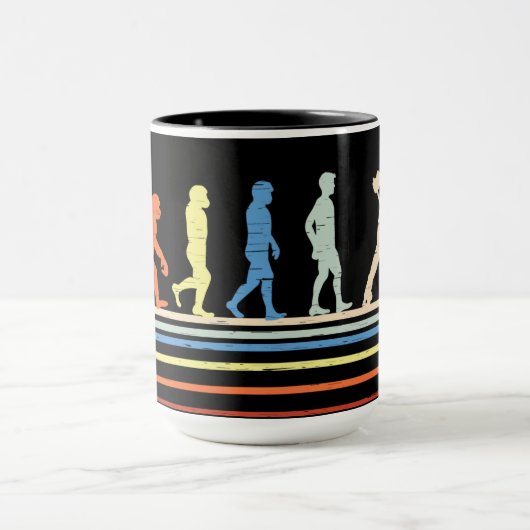 Mug Évolution du bouton de hockey (Centre)