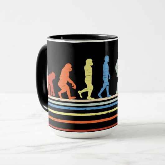 Mug Évolution du bouton de hockey (Devant gauche)