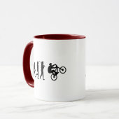 Mug Évolution du cycliste (Devant gauche)