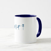 Mug Évolution du Disc Golf - Cadeau Amusant pour Joueu (Devant droit)