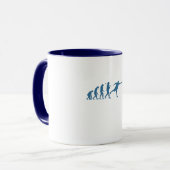 Mug Évolution du Disc Golf - Cadeau Amusant pour Joueu (Devant gauche)