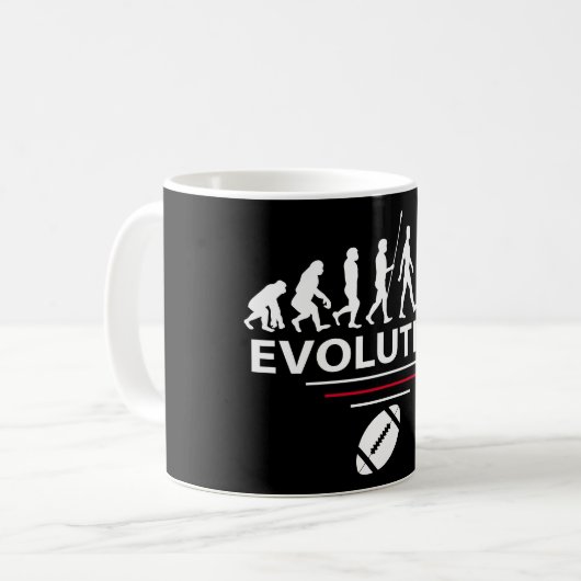 Mug Évolution du football (Devant gauche)