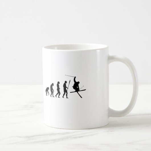 Mug Évolution du ski (Droite)