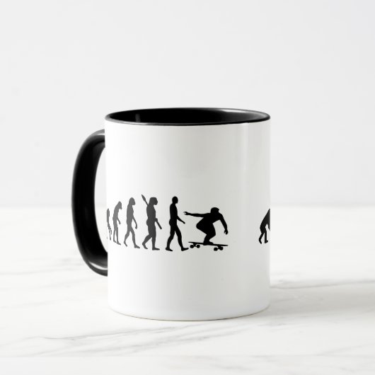 Mug Évolution Longboard (Devant gauche)
