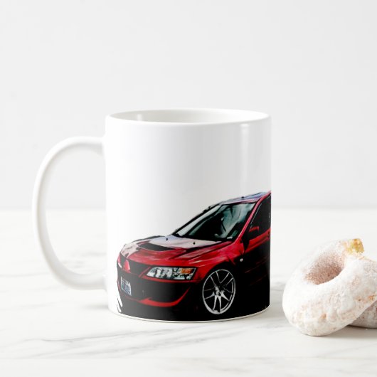 Mug Évolution Mitsubishi (Avec donut)