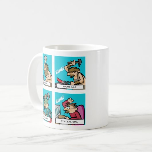 Mug Évolution numérique 2 (Devant gauche)