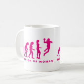 Mug Evolution of handball womball (Devant gauche)