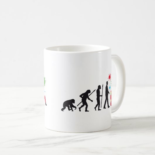 Mug evolution of man man wintball player (Devant droit)