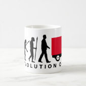 Mug Evolution of man Piaggio Singe mini transporteur (Centre)