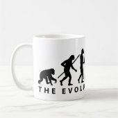 Mug Evolution of man Piaggio Singe mini transporteur (Gauche)