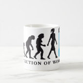 Mug evolution of womale female doctor (Centre)