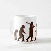 Mug Évolution oh Yaaaah de singe de chaussette ! (Devant gauche)