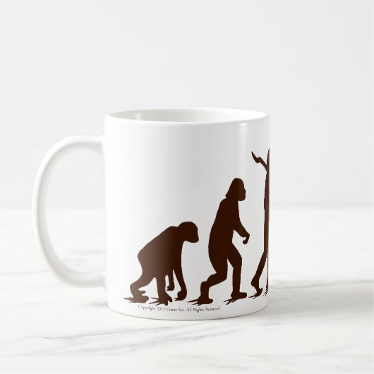 Mug Évolution oh Yaaaah de singe de chaussette ! (Gauche)