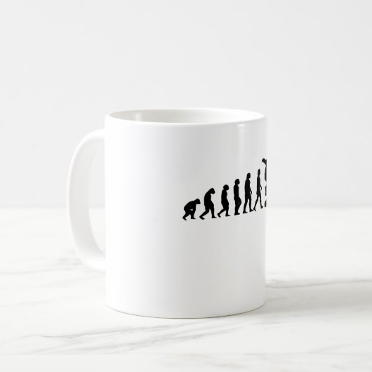 Mug Evolution skateboard skateboard cadeau (Devant gauche)