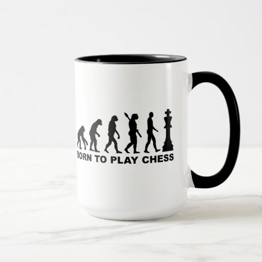 Mug Évolution soutenue pour jouer aux échecs (Droite)
