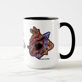 Mug Évolution tribale abstraite du Chef d'art