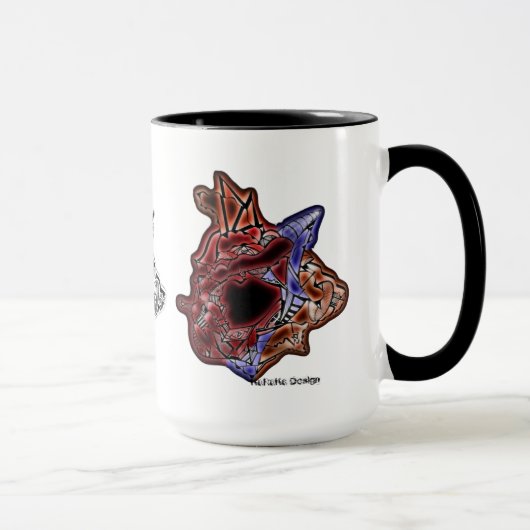 Mug Évolution tribale abstraite du Chef d'art (Droite)