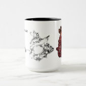 Mug Évolution tribale abstraite du Chef d'art (Centre)