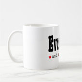 Mug Évolution : u et moi en faisons partie .. (Gauche)