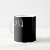 Mug Évolutions Drôle Des Joueurs De La Corne Française (Devant gauche)