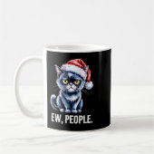 Mug Ew People Black Cat Christmas Funny Introvert Holi (Gauche)