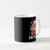 Mug Ew People Capybara Christmas Funny Introvert Holid (Devant droit)