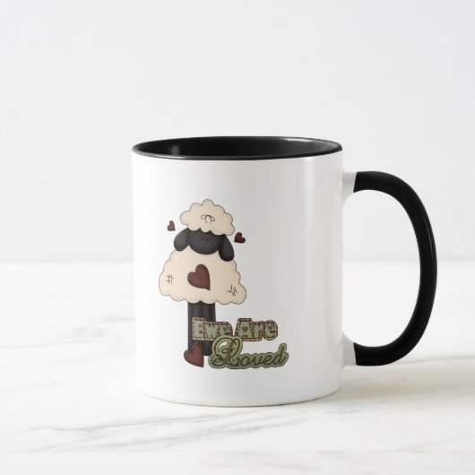 Mug ewe est aimé valentine brebis (Droite)