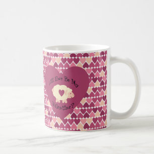 Mug Ewe Sera Ma Saint-Valentin ? Arrière - plan cardia