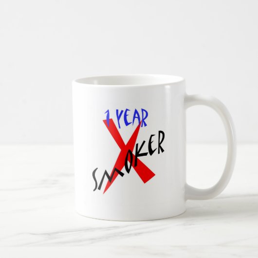 Mug Ex-fumeur de rouge de 1 an (Droite)