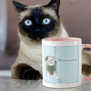Mug Examen de performance des parents de chats humour 