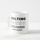 Mug Examen des adultes - 1 étoile (Devant gauche)