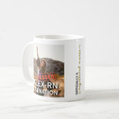 Mug examen nclex rn personnalisé photo infirmière cade (Devant gauche)