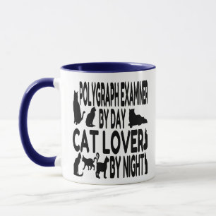 Mug Examinateur de polygraphe Amoureux des chats