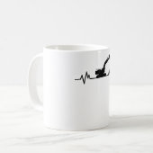 Mug Excavateur Heartbeat Motif Constructeur Cadeau (Devant gauche)