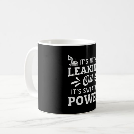 Mug Excavateur Il ne fuit pas ouvrier de la constructi (Devant gauche)