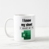 Mug Excel Je Connais Mon Feuille Feuille Feuille Feuil (Gauche)