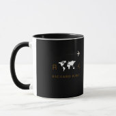 Mug Excellent Classy Noir Monogrammé (Gauche)