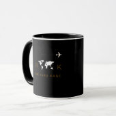 Mug Excellent Classy Noir Monogrammé (Devant gauche)
