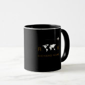 Mug Excellent Classy Noir Monogrammé (Devant droit)