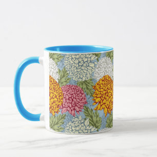 Mug Excellent motif avec des chrysanthèmes