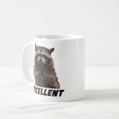 Mug Excellent raton laveur mauvais de traçage (Devant gauche)