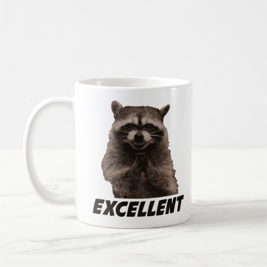 Mug Excellent raton laveur mauvais de traçage (Gauche)