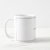 Mug Excellent Votre Nom Blanc Noir Personnalisé (Gauche)
