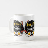 Mug Excitant pour le petit déjeuner Design de jeu de m (Devant gauche)