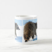 Mug Excursion de raton laveur d'hiver (Centre)